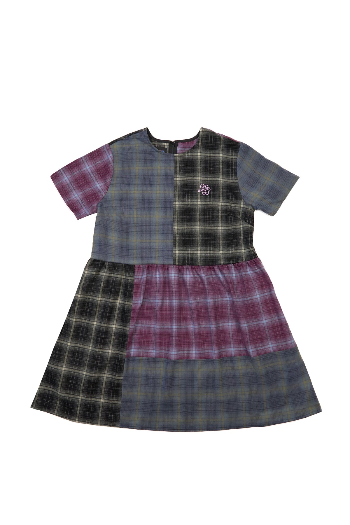 Plaid Patchwork Dress