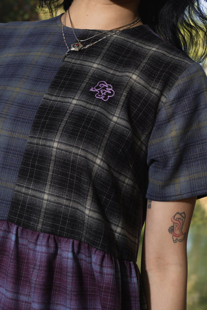 Plaid Patchwork Dress